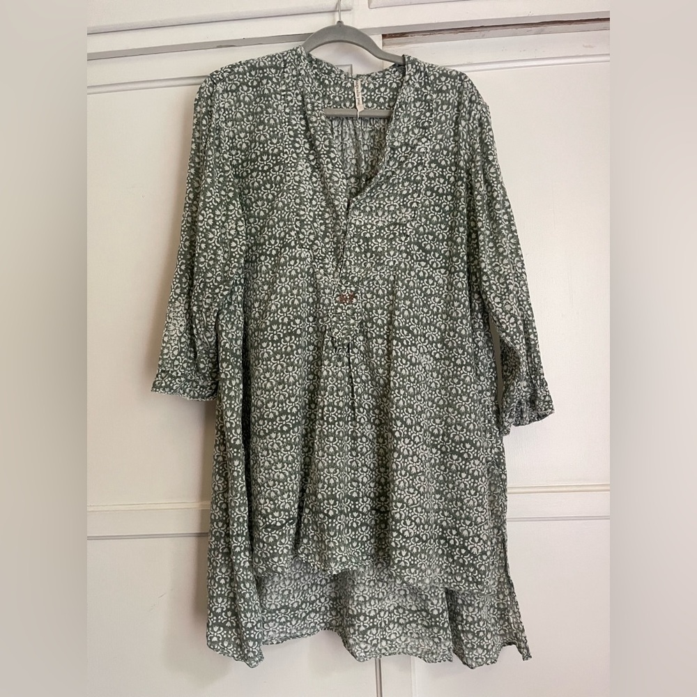Magnolia pearl cotton block print tunic